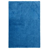 HOCHFLOR SHAGGY TEPPICH PALACE - Blau, Textil (100/100cm) - Snapstyle