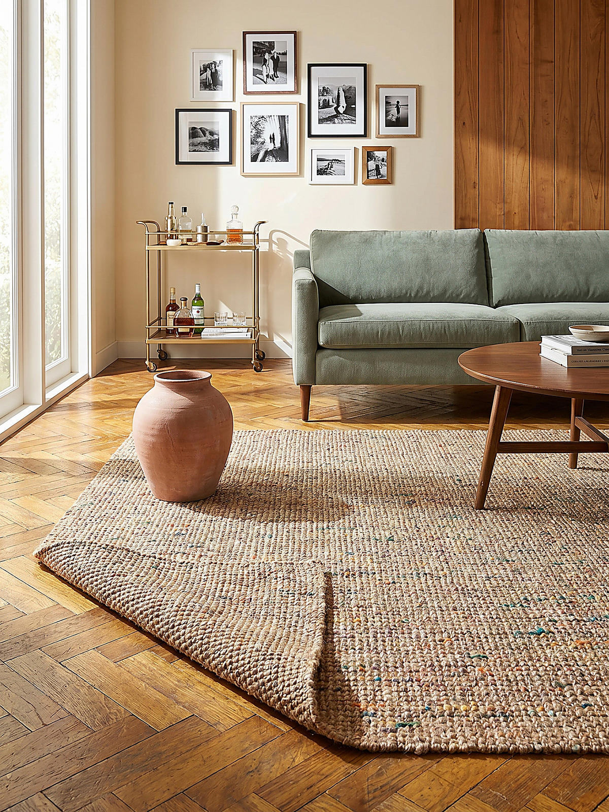 JUTETEPPICH Jute Naturbelassen, Wohnzimmer Natur-Multicolor Rechteckig 200x290 - Beige, Textil (290/200cm) - KADIMA DESIGN