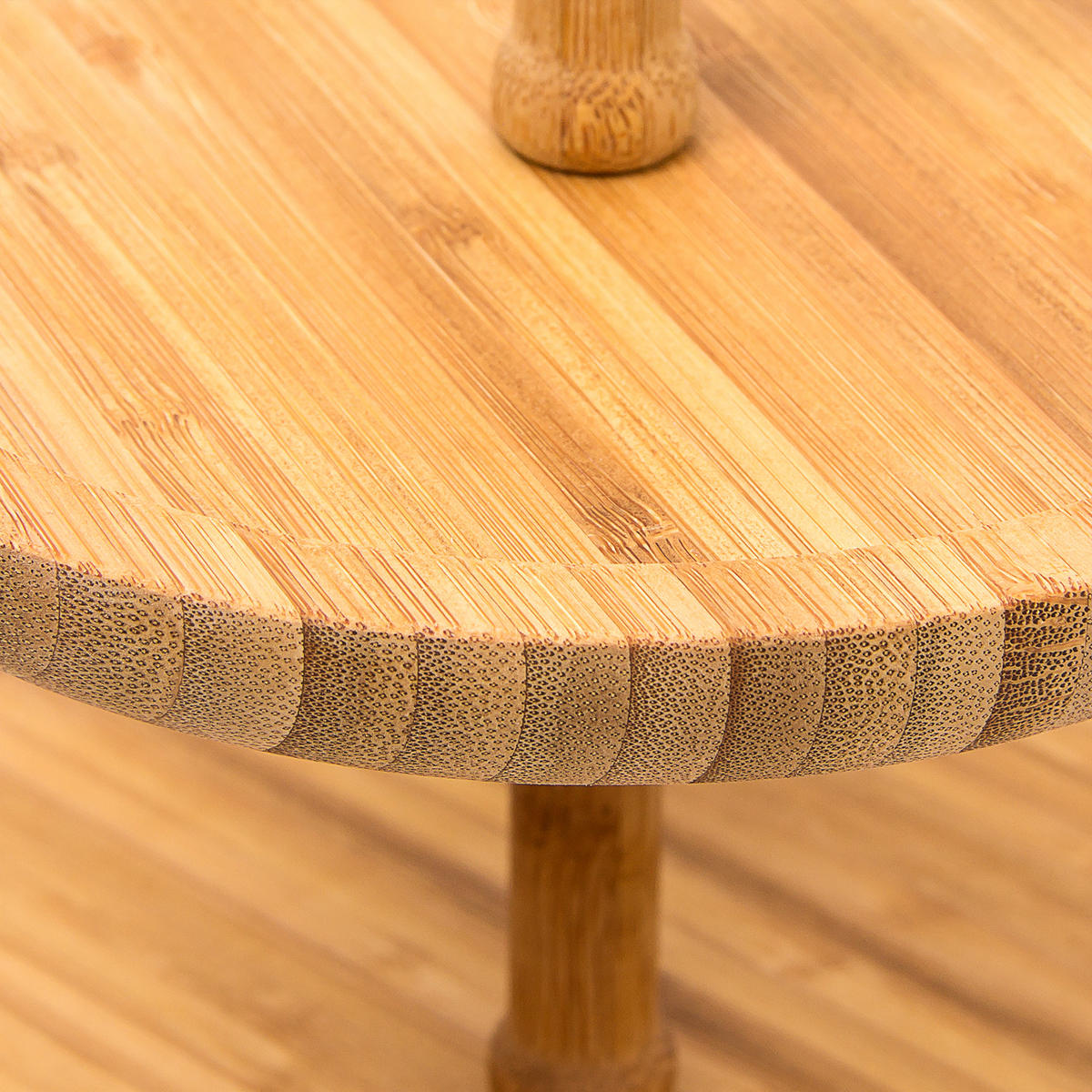 ETAGERE - Hellbraun, Holz (25/24cm) - Relaxdays