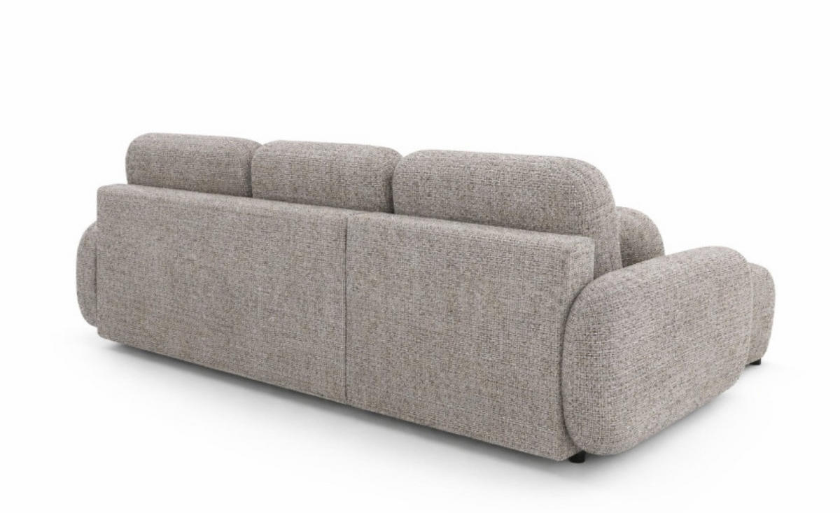 ECKSOFA Hellbraun KOMA Mit Schlaffunktion - Beige/Braun, Textil (228/147cm) - Sepro Meble