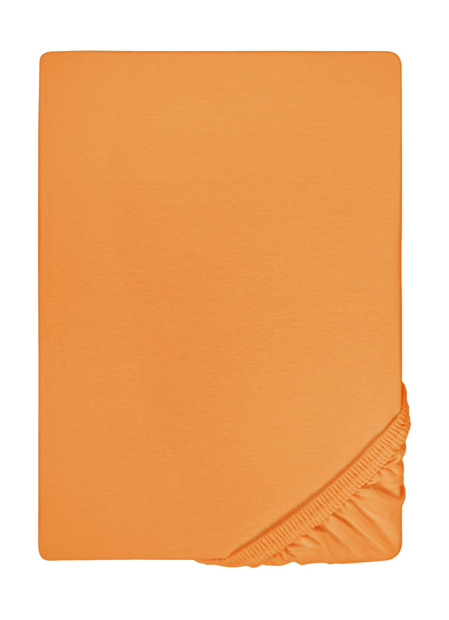 biberna Spannbetttuch Orange 200x200 cm