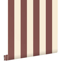 TAPETE Streifenmuster 50 x 900 cm - Rot, Papier (50/900cm) - ESTAhome