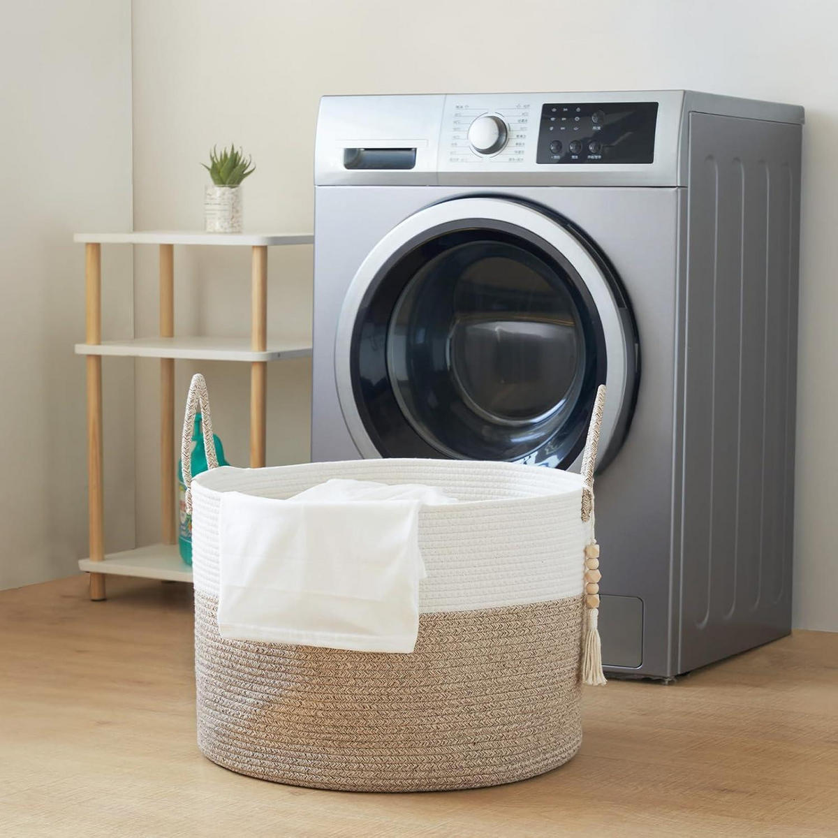 WÄSCHEKORB Geflochten 65L 50x33 cm Braun - Multicolor, Naturmaterialien (50/33/50cm)