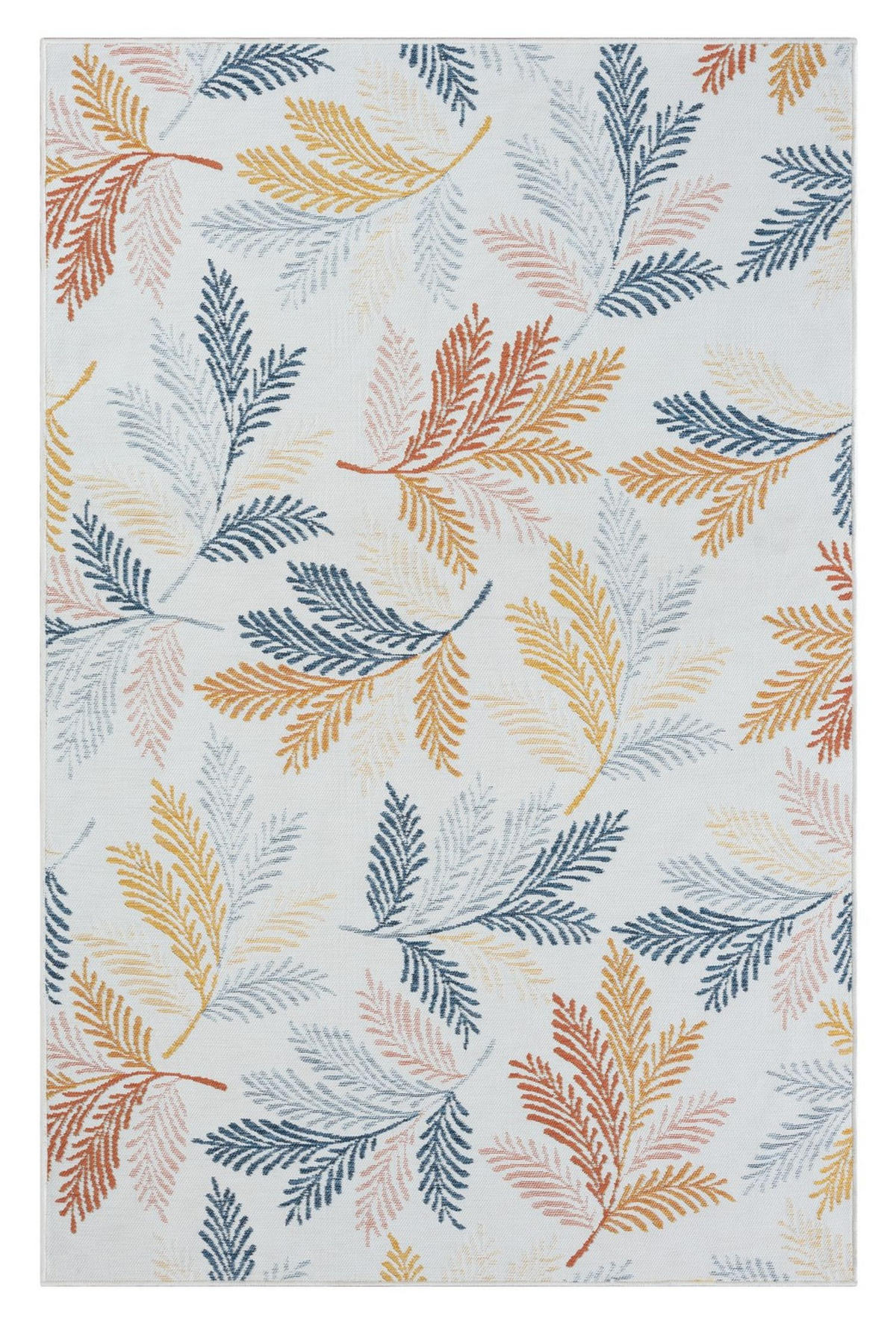 OUTDOORTEPPICH Zuri Rostfarben,Currygelb,Blaugrau 200/300 cm - Rostfarben, Textil (200/300cm) - My-Rug