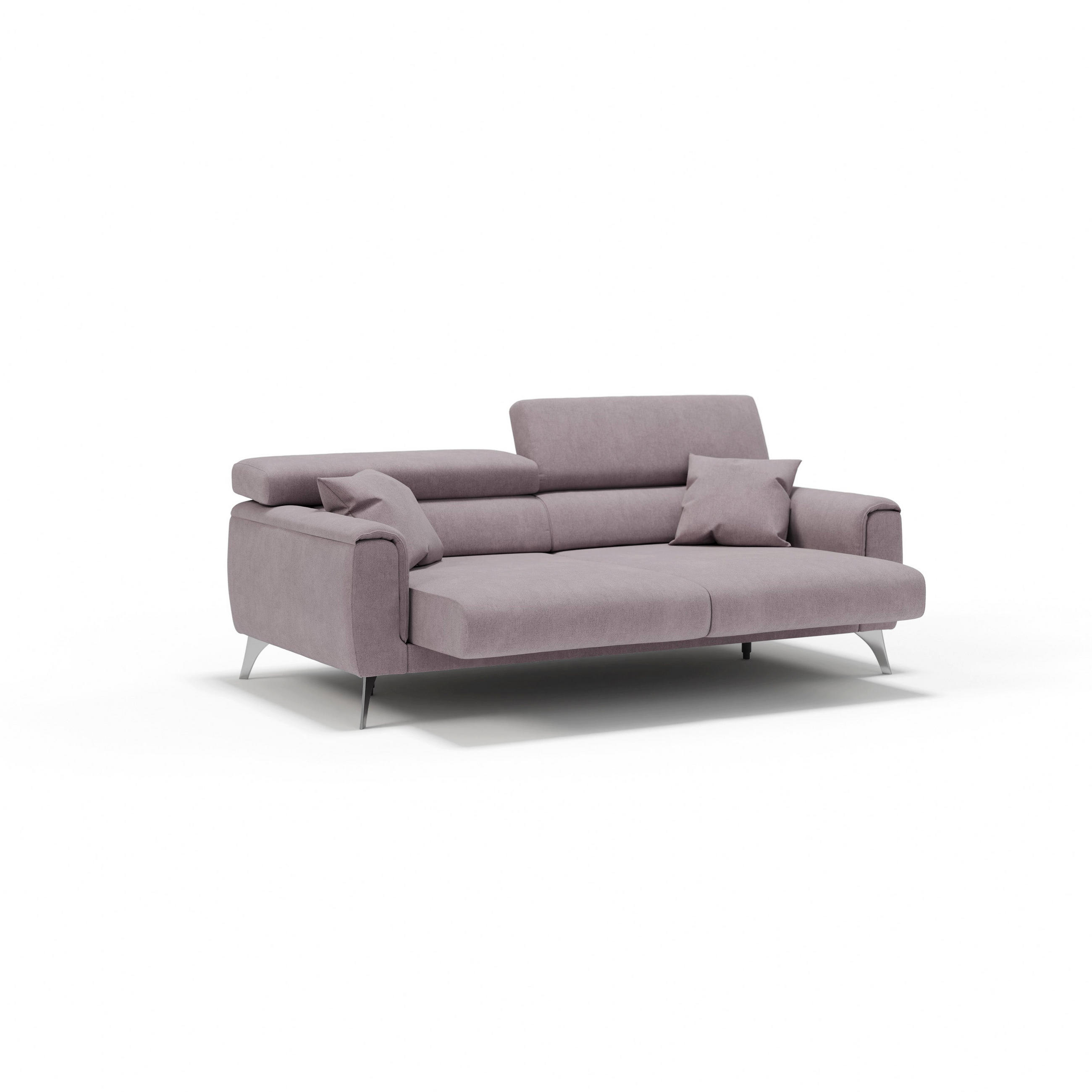 Thumbnail - Divani.store Linearsofa, Rosa, Textil, 169x73x102 cm, Wohnzimmer, Sofas & Couches, Sofas