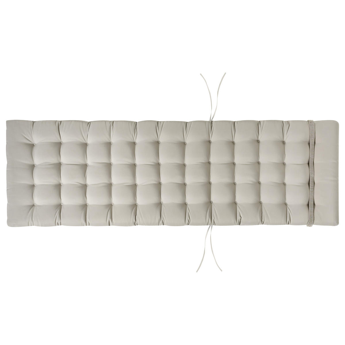 LIEGENAUFLAGE Taupe 56/192 cm Cesana Premium - Taupe, Textil (192/5/56cm) - Beliani