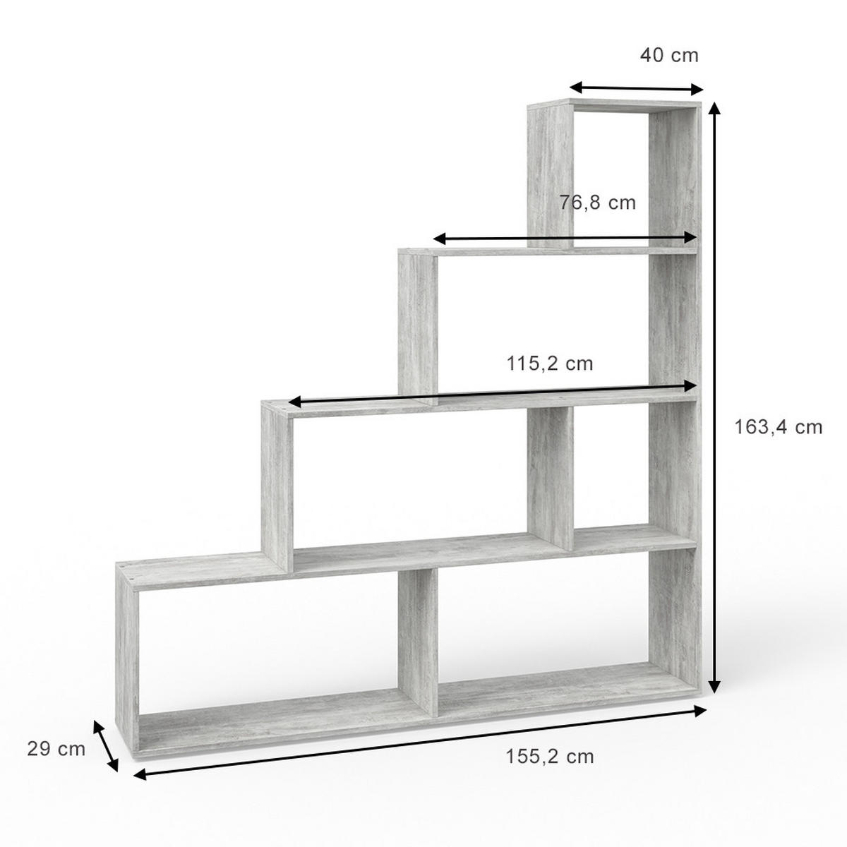Grau, Holzwerkstoff (163/155/29cm) - Vicco