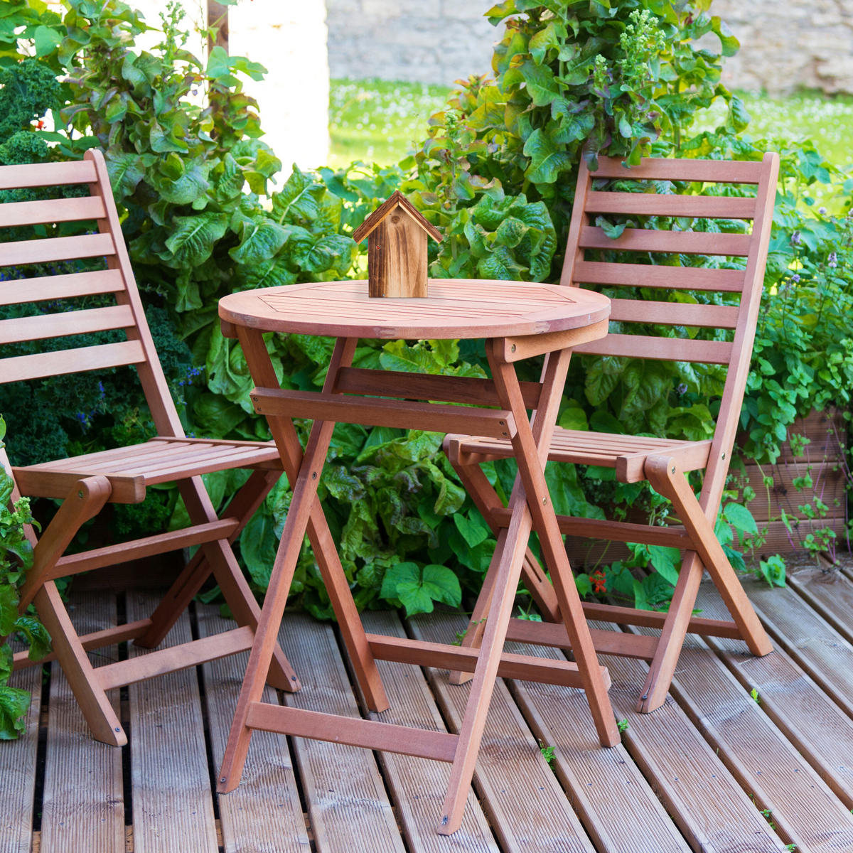MARIENKÄFERHAUS - Braun, Holz (18/22/12cm) - Relaxdays