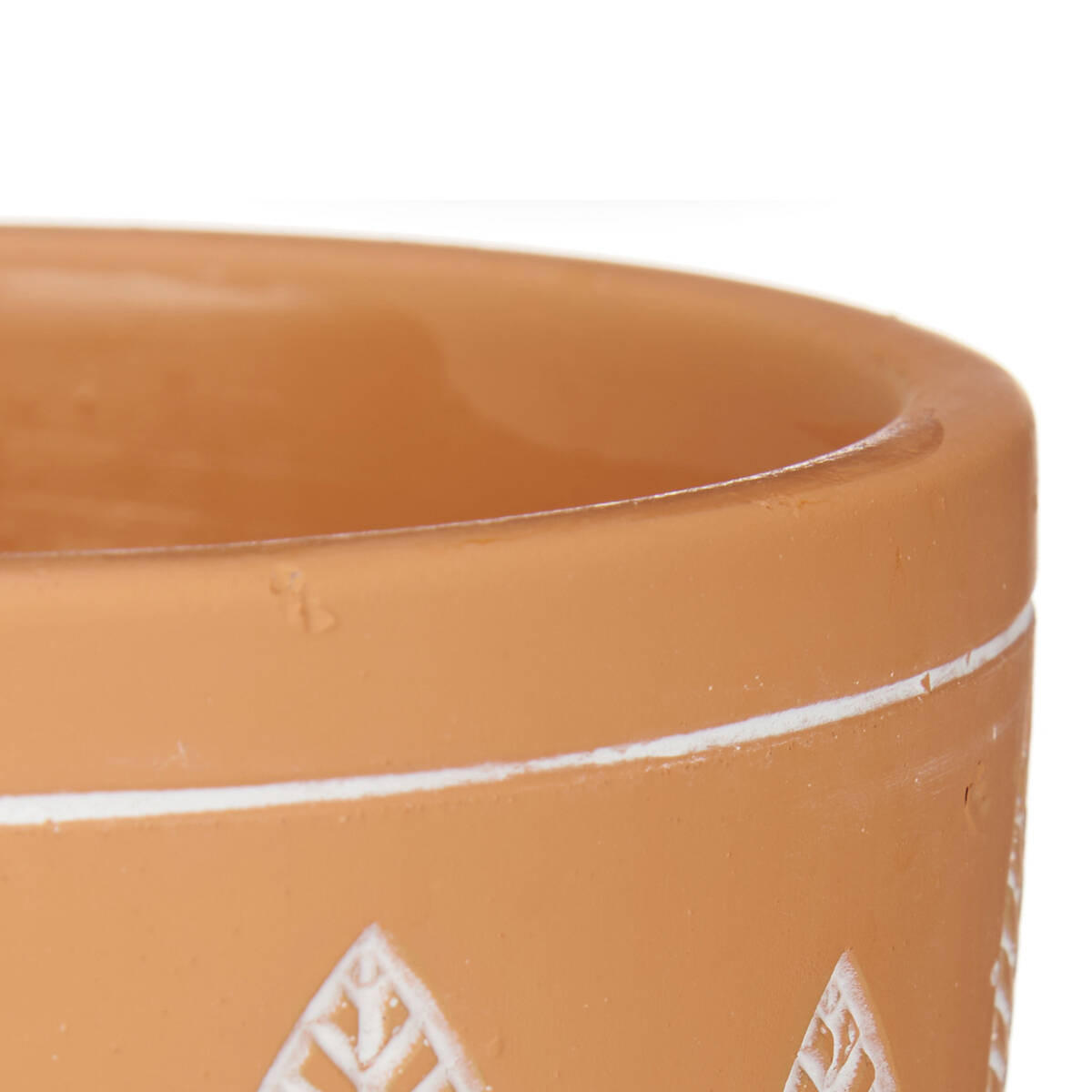 BLUMENTOPF Terrakotta Leaves - Braun, Stein (12.5/10cm)