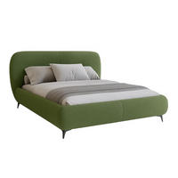 BETT Grün ELLE Gepolstert 180x200 cm - Schwarz/Grün, Kunststoff/Textil (180/200cm) - Sepro Meble