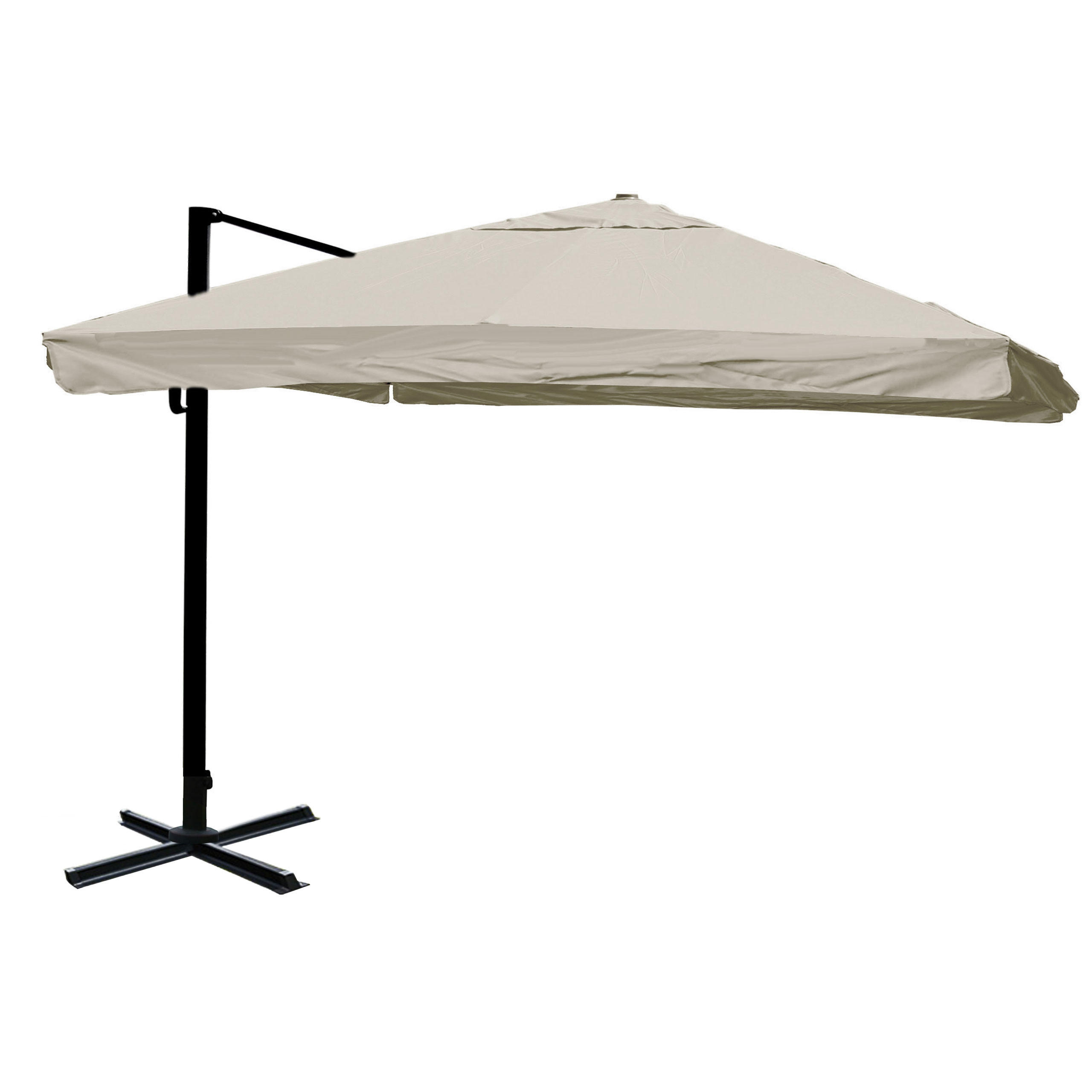 AMPELSCHIRM Ecru 350/350 cm - Ecru, Textil (410/350cm) - MCW