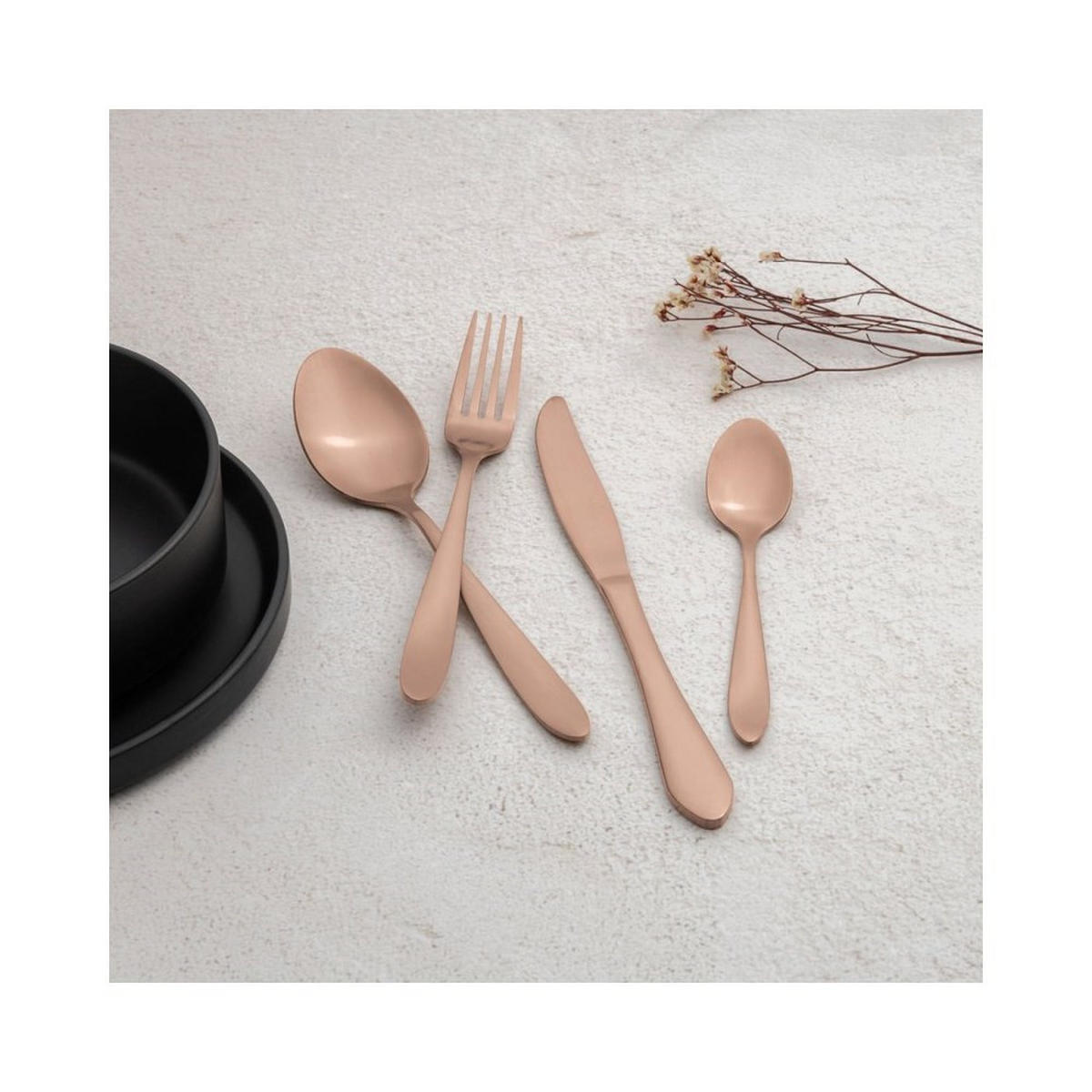 BESTECKSET Braun 30/20/8 cm BH3076 - Braun, Metall - Berlinger Haus