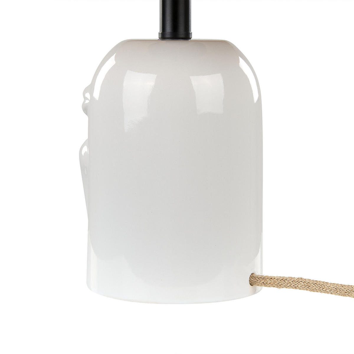TISCHLAMPE Jubones 29/29/46 cm - Weiß, Keramik (29/29/46cm) - Beliani