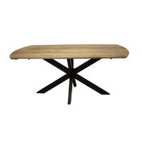 ESSTISCH VALERIO ESTESO 175cm Ausziehbarer Massivholztisch - Braun, Holz (175/90/77cm) - alesvelt