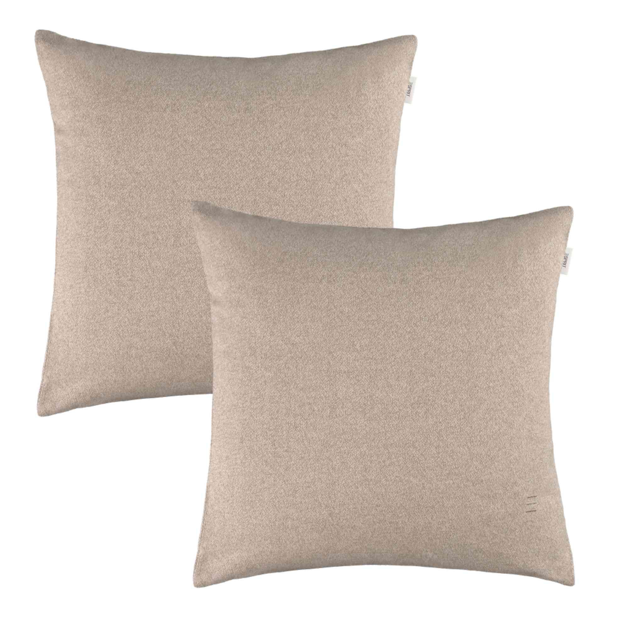 ZIERKISSENHÜLLE DEKOKISSENHÜLLE FUN 2er Set - Beige, Textil (45/45cm) - Esprit