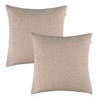 ZIERKISSENHÜLLE DEKOKISSENHÜLLE FUN 2er Set - Beige, Textil (45/45cm) - Esprit