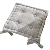 STUHLKISSEN Baumwolle Constance Grau 40/40/6 cm - Grau, Naturmaterialien (40/40/6cm) - Today