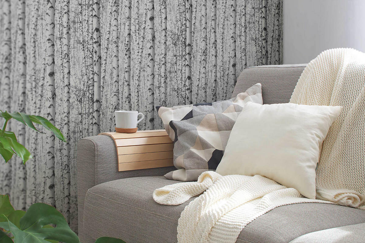 VLIESTAPETE Weiß 53/1005 cm - Weiß/Grau, Textil (53/1cm) - KUNSTLOFT
