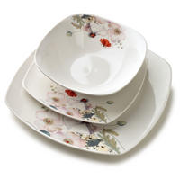 GESCHIRR-SET Lea 18-tlg Multicolor 30/30/20cm Porzellan - Multicolor, Keramik (30/20/30cm) - Mondex