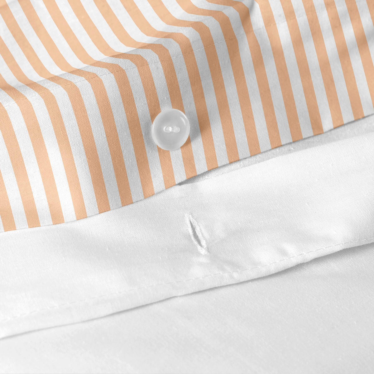 BETTBEZUG layering 155x220 cm (komfortgrösse) pfirsich - Orange, Textil (155/220cm) - Happy Friday