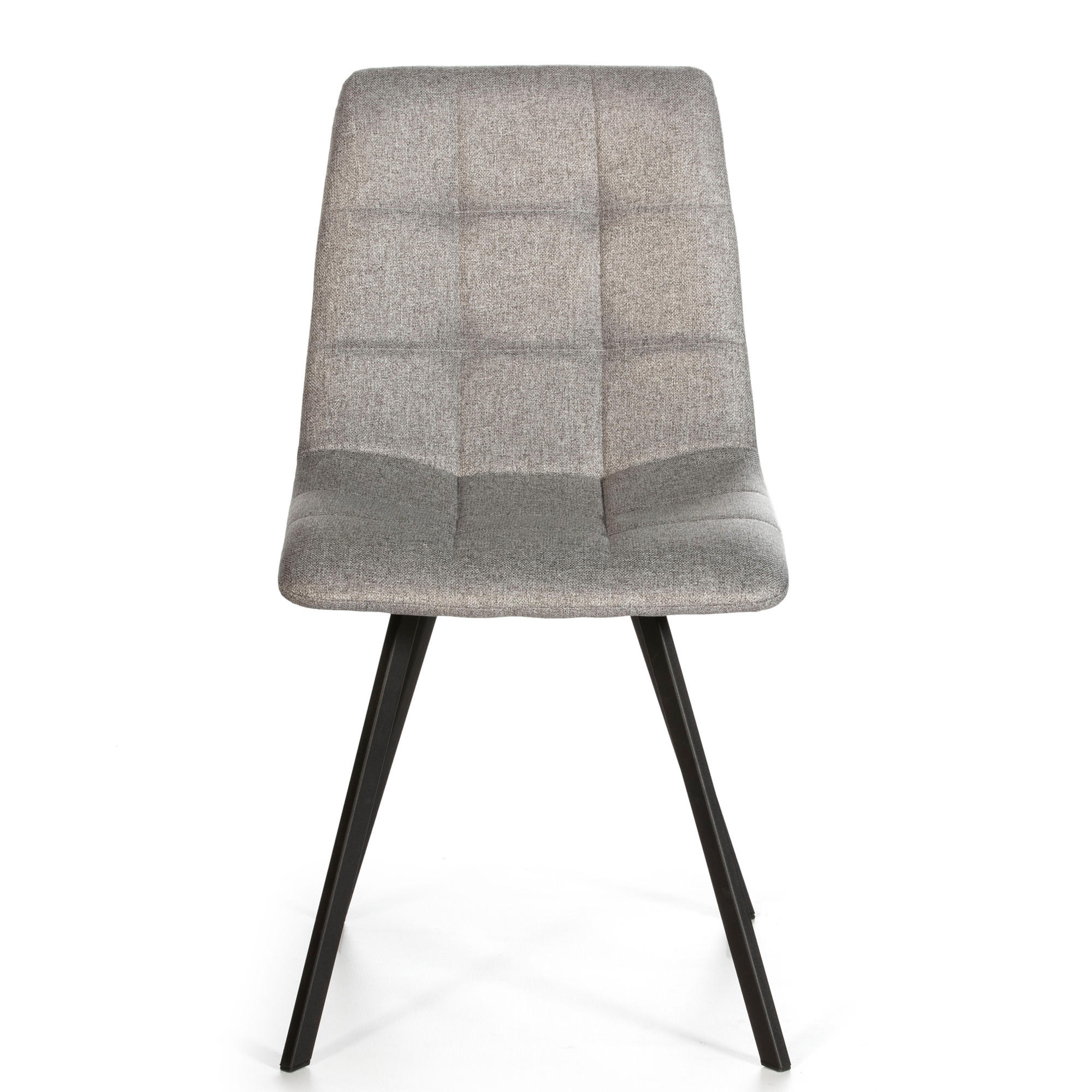 STUHL 2er-Set Mila hellgrauem - Hellgrau, Textil/Metall (46/90/58cm) - VS Venta-stock