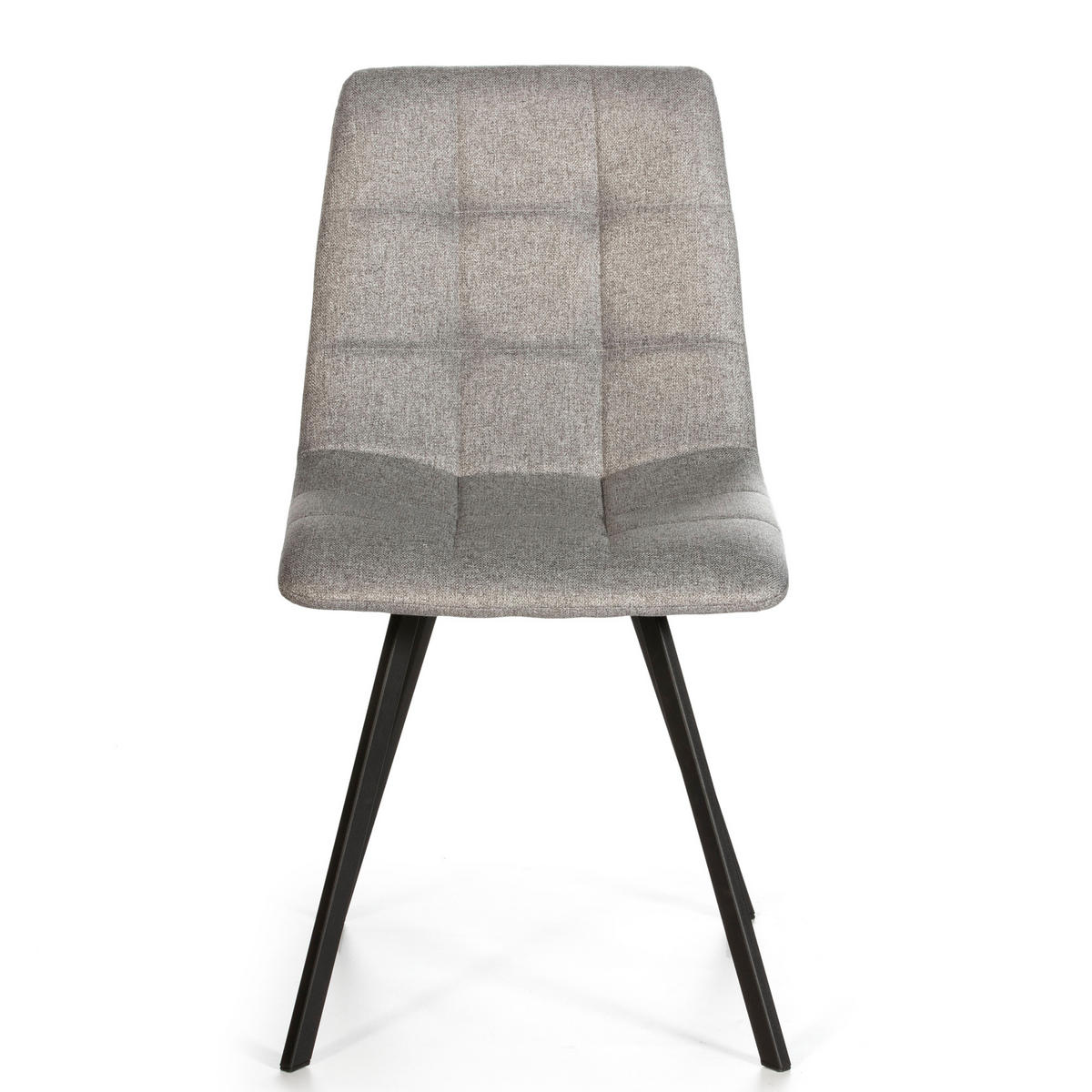 STUHL 2er-Set Mila hellgrauem - Hellgrau, Textil/Metall (46/90/58cm) - VS Venta-stock