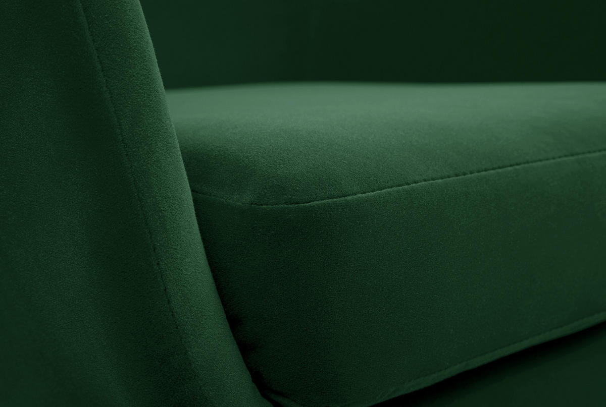 SESSEL SEDUTA, Modern Polstersessel Loungesessel, Velours-Stoff Grün - Grün, Holz/Metall (72.5/101.5/83cm) - MASSENO