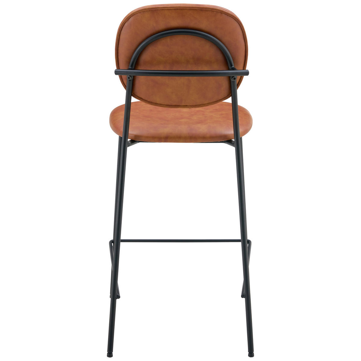 BARHOCKER Edmond Cognacfarben 2er-Set - Orange, Kunststoff (45/98/51cm) - Happy Garden