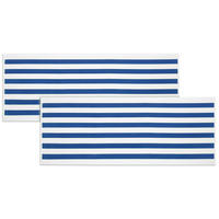 STRANDTUCH, 2er-Set, 70x180 cm, 100% Baumwolle, Blau - Blau, Textil (70/180cm) - Zollner