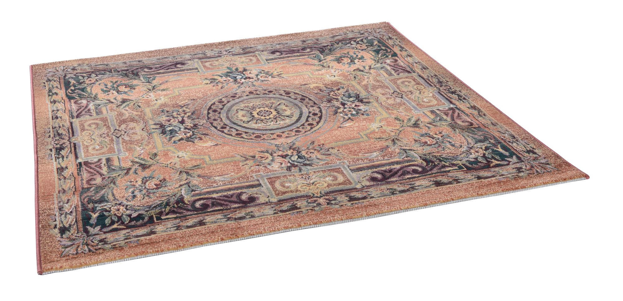 WEBTEPPICH Gabiro 856 200x200 cm - Rostfarben, Textil (200/200cm) - THEKO