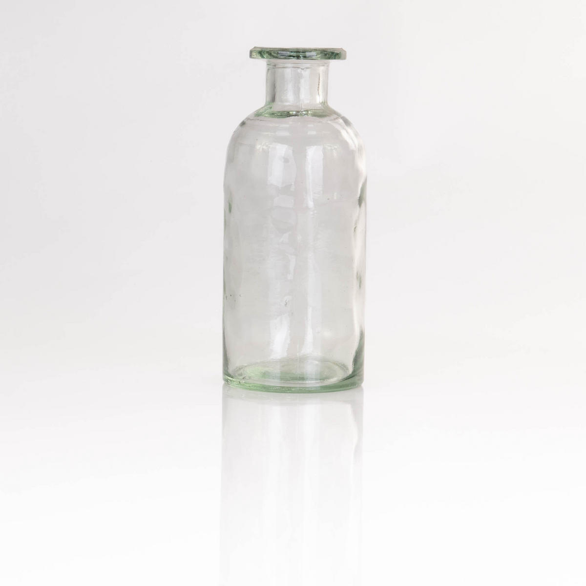 VASE und Flasche aus Recyclingglas 700 ml 8,5/8,5/20 cm - Transparent, Glas (20cm) - Home Styling Collection