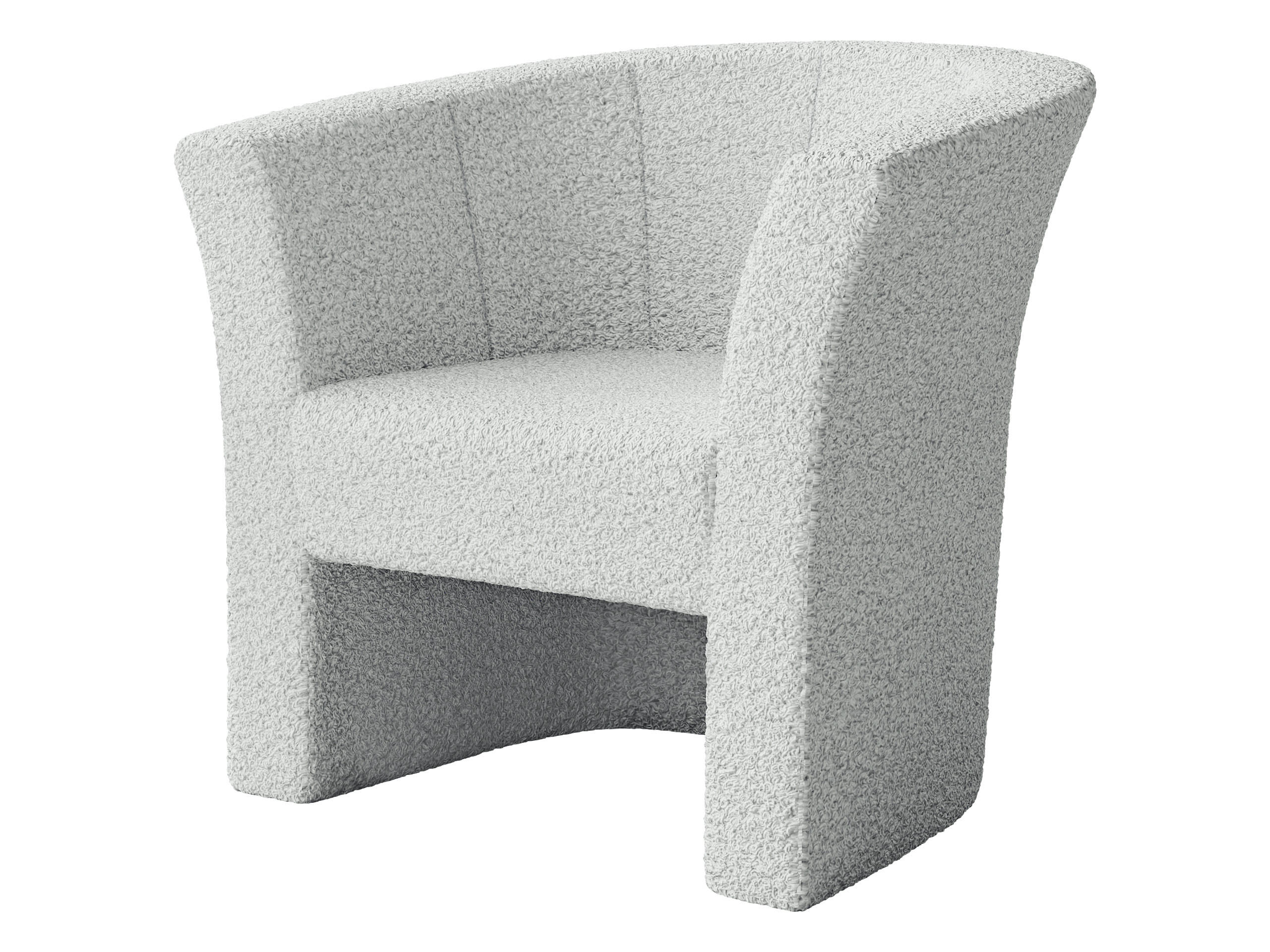 SESSEL Niko Boucle - Greige/Schwarz, Holzwerkstoff/Kunststoff (71/76/65cm) - MIRJAN24
