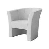 SESSEL Niko Boucle - Greige/Schwarz, Holzwerkstoff/Kunststoff (71/76/65cm) - MIRJAN24