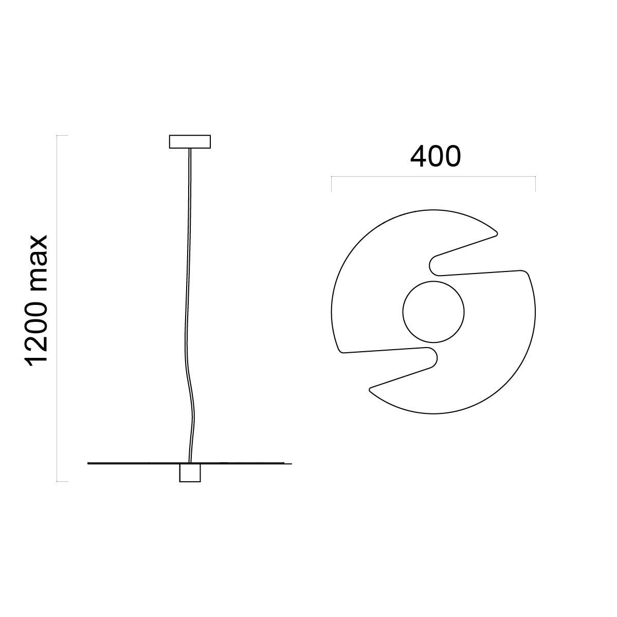 HÄNGELEUCHTE - Kupferfarben, Metall (40/40/10cm) - Lumicom