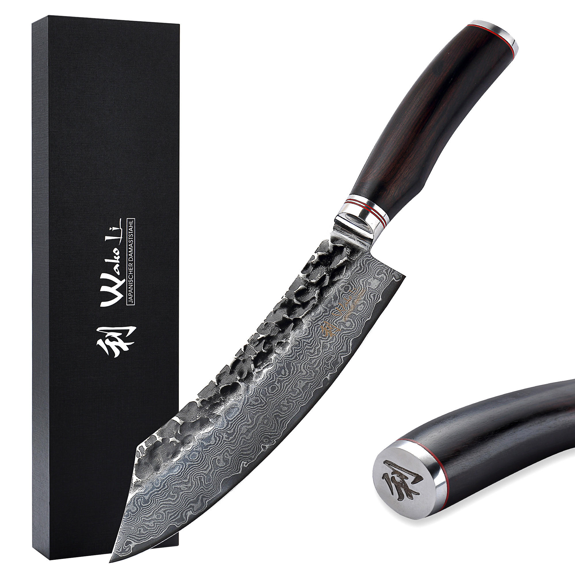 BLOCKMESSER 20 cm - Schwarz, Holz/Metall (34cm) - Wakoli