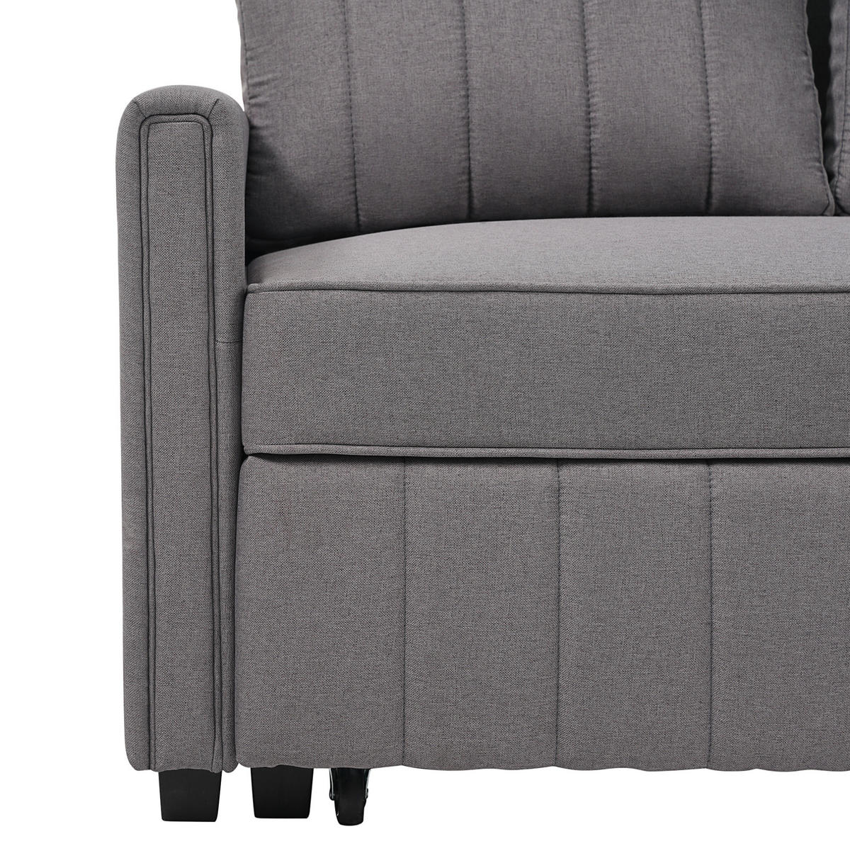 SCHLAFSOFA klappbar mit Schlaffunktion 127 x 180 cm Antique Gray - Grau, Metall (75/94/127cm) - Meubliv