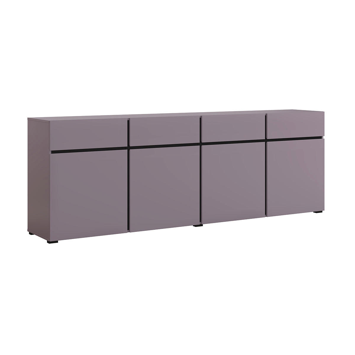 SIDEBOARD Lilia Violett - Lila, Holzwerkstoff (225/78.5/40cm) - Petits-meubles