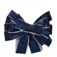 SCHLEIFE Santa Lila Dunkenblau 32x32x130 cm Kunststoff - Dunkelblau, Kunststoff (32/130/32cm) - Mondex