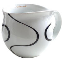 KAFFEEBECHER XXL Loop black - Goldfarben, Keramik (0.6L) - Luigi Colani Porzellan