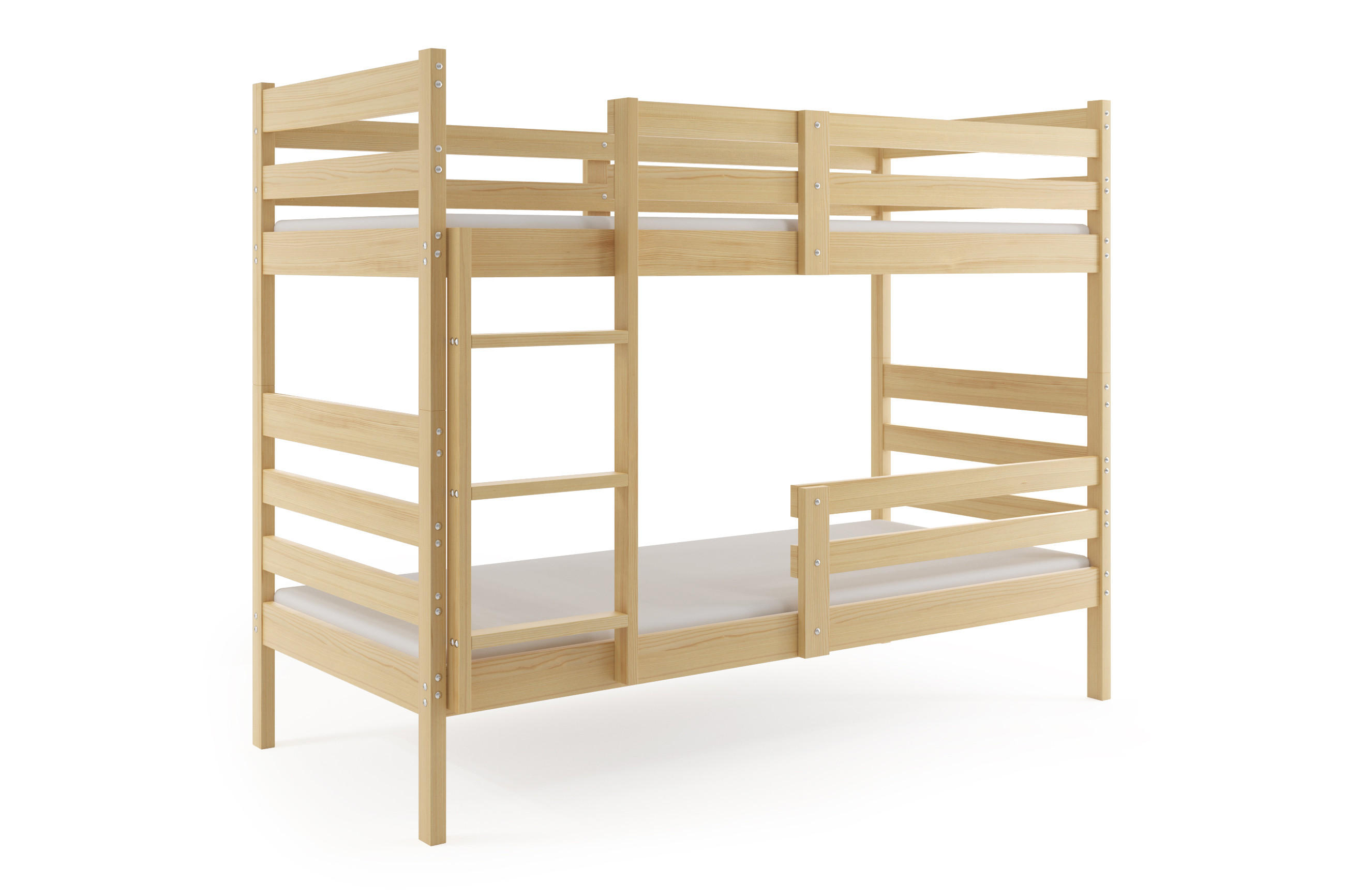 ETAGENBETT ERYK 90/190 cm aus massivem Kiefernholz, ohne Matratzen - Kiefer Milford, Holz - Interbeds