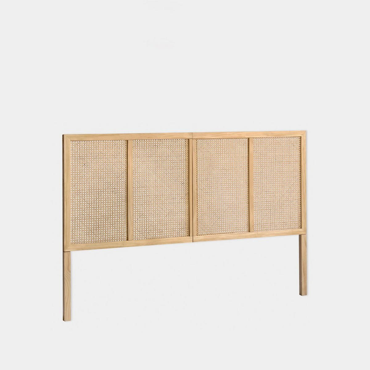 KOPFTEIL DOPPELTES Katri Natürlich 164 cm x 108 cm - Naturfarben, Holz (164/3cm) - Klast Home