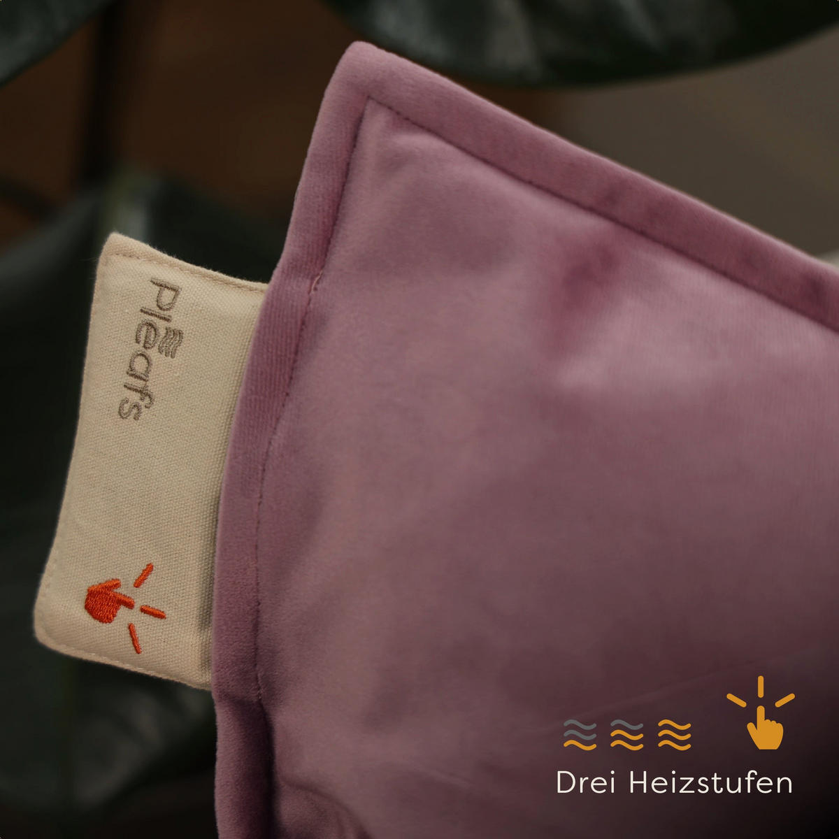 HEIZKISSEN Plush 45x60cm Hothouse Orchid - Violett, Textil (45/60cm) - Pleafs
