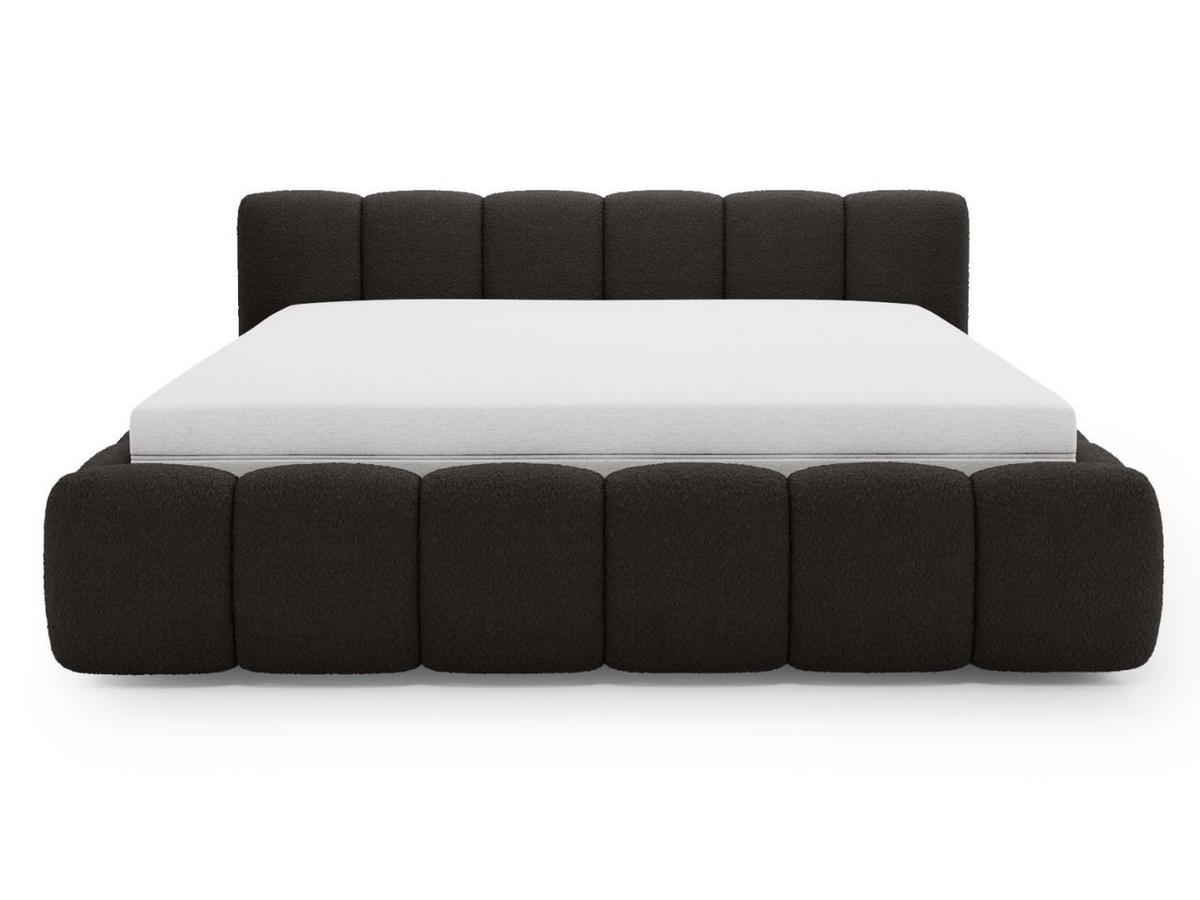 POLSTERBETT Cloud Low 180x200 Bouclé-Stoff Schwarz - Schwarz, Textil (180/200cm) - Graingold