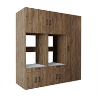 WASCHMASCHINENSCHRANK Serie 3 194cm Breit, 205cm Hoch - Eichefarben, Holzwerkstoff (194/205/67cm)