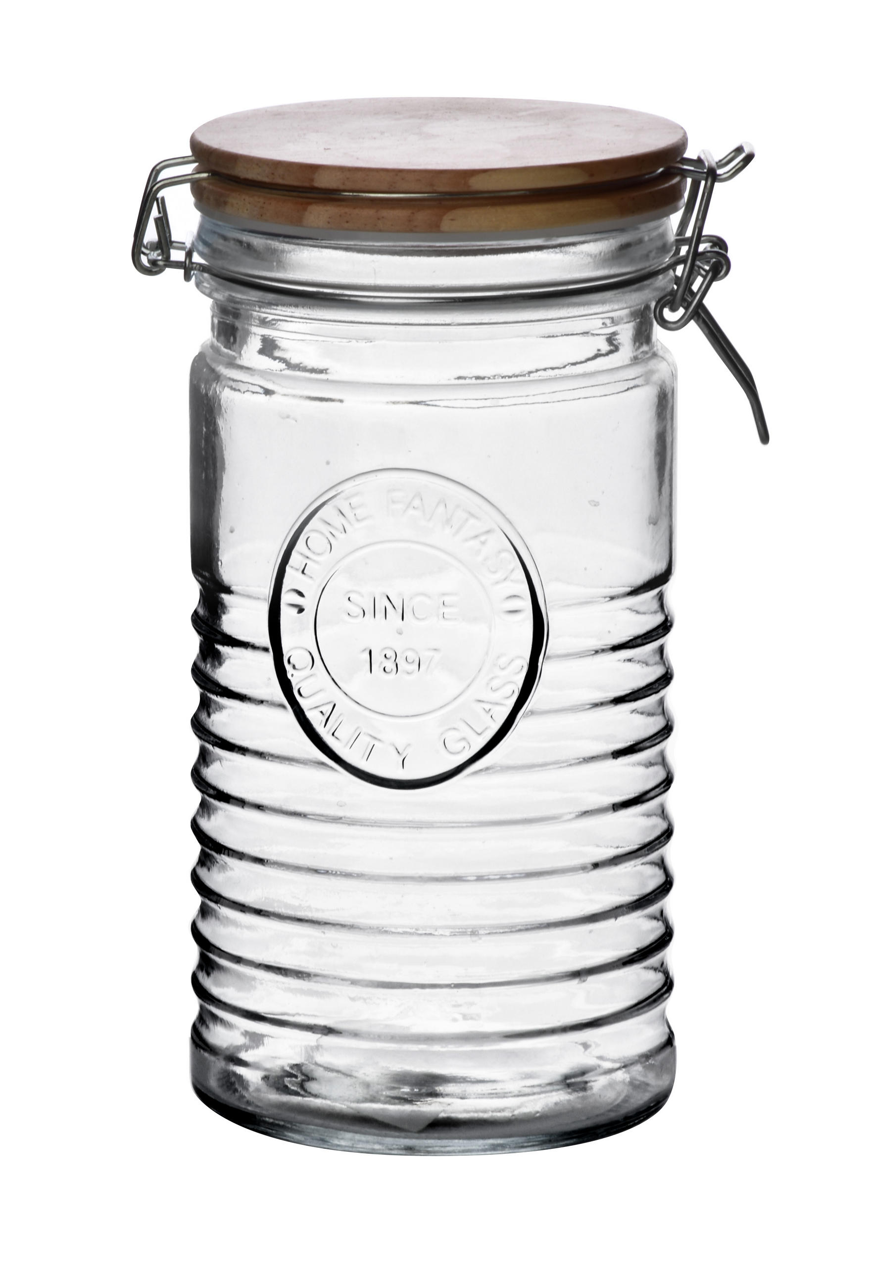 VORRATSGLÄSER Basic Kitchen Transparent 10/10/20 cm Glas - Transparent, Glas (10/20/10cm) - Mondex