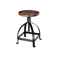 HOCKER Altholz 30x30x47 mehrfarbig lackiert INDUSTRIAL #03 - Multicolor, Holz (30/47/30cm) - Massivmoebel24