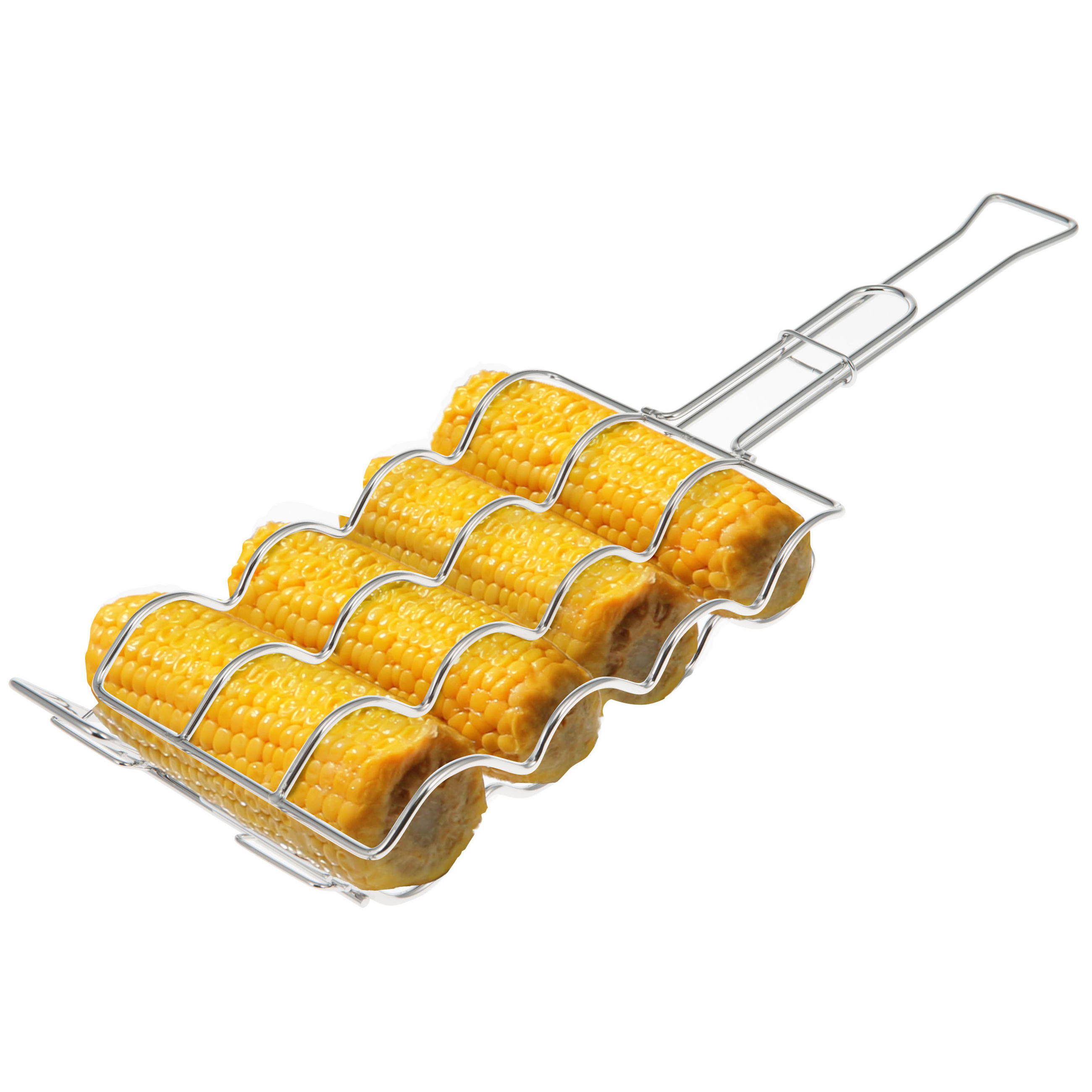 bremermann Maiskolben-Grillhalter, Edelstahl 17.5x5x55 cm