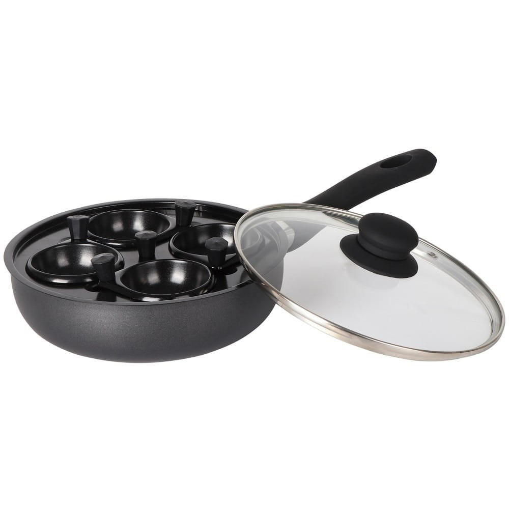 EIERPFANNE Graphit 20/20/5.5 cm KH1806 - Graphitfarben, Metall (20cm) - Kinghoff 
