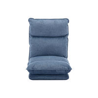BODENSESSEL - 1 Person - Stoff - Blau - - Blau, Textil (57/71/75.5cm) - Vente-Unique