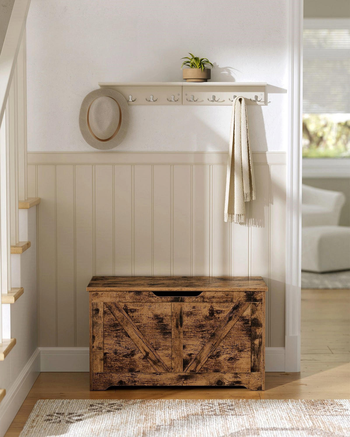 SITZBANK BAMAKO - Braun, Holzwerkstoff (80/46/40cm) - Hansiro